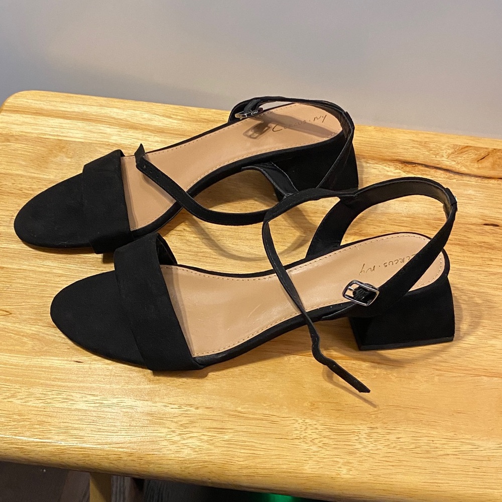 Circus by Sam Edelman Black Ankle Strap Sandals